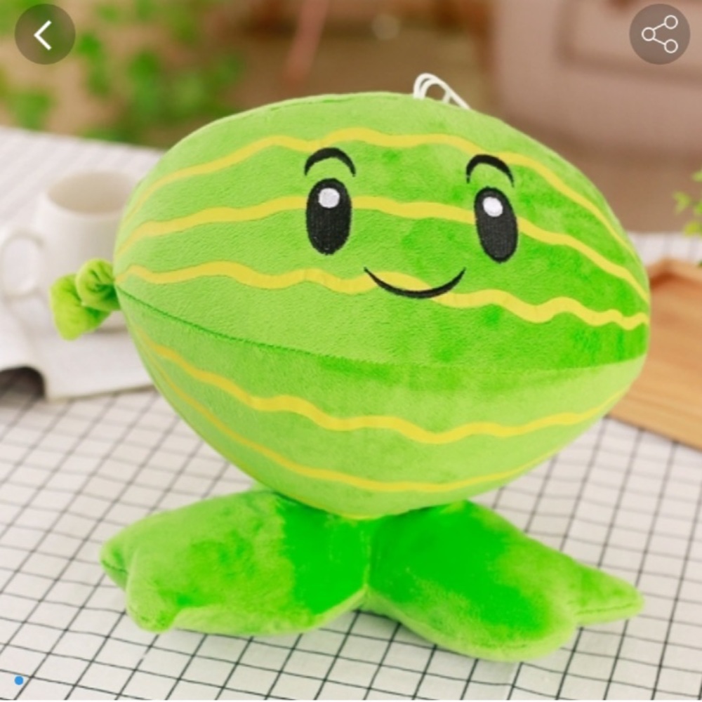 Cute Green Watermelon Plush Toy - Kids Stuffed Animal